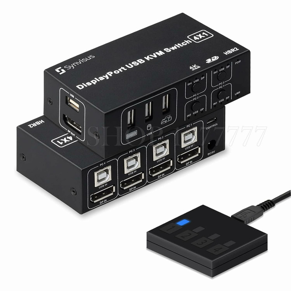 KVM-переключатель KVM-переключатель 4-портовый DisplayPort KVM ...