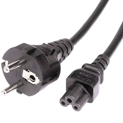 Кабель IEC Сетевой для ноутбука силовой 3-pin / "клевер", CEE7/ 7 (S22 ...