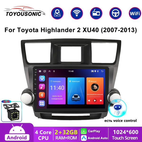 Штатная магнитола Toyota Highlander 2 XU40/Тойота Хайлендер на Android ...