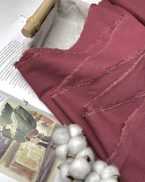 Ткань легка плательная Лен / 2 п.м. / Ширина 137 см / 230 гр/м.пог ...