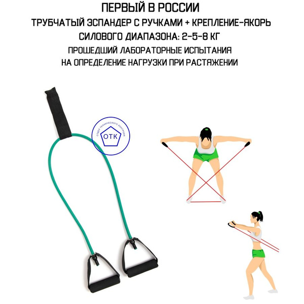 Эспандер Трубчатый HARD WORK, max нагрузка 8 кг - купить по выгодной ...