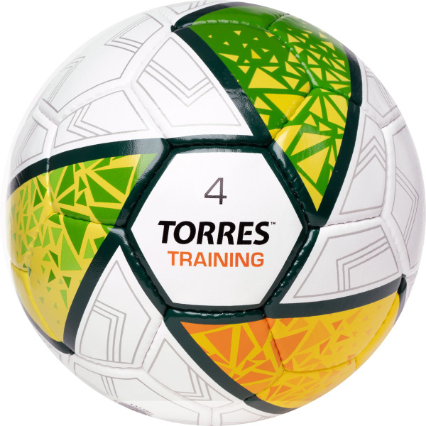 Футбольный мяч TORRES Мяч футбольный Training, 4 размер, белый купить ...