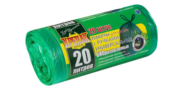 Крепак Мешки для мусора 20 л, 10мкм, 20 шт - купить с доставкой по ...