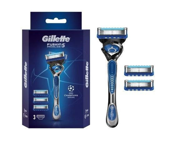 Gillette Мужская бритва Fusion ProGlide Flexball, с 3 сменными ...