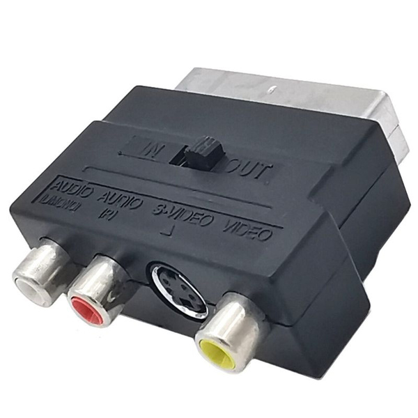 Переходник с гнездом 21PIN на 3RCA кнопкой включения/выключения для ...