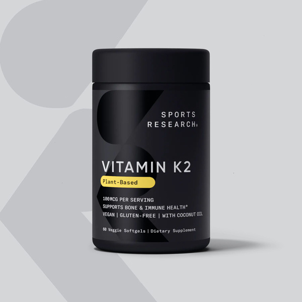 Характеристики Витамин К2 МК7 100 мкг, Sports Research Vitamin K2, 60 ...