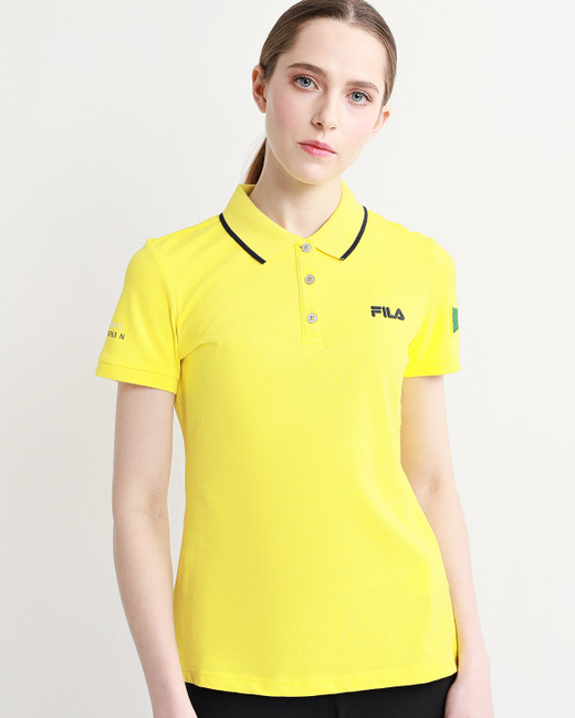 fila polo yellow