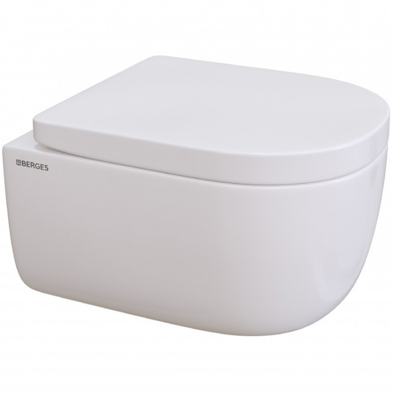 Характеристики Унитаз подвесной BERGES Ego Rimless 82122/ безободковый ...