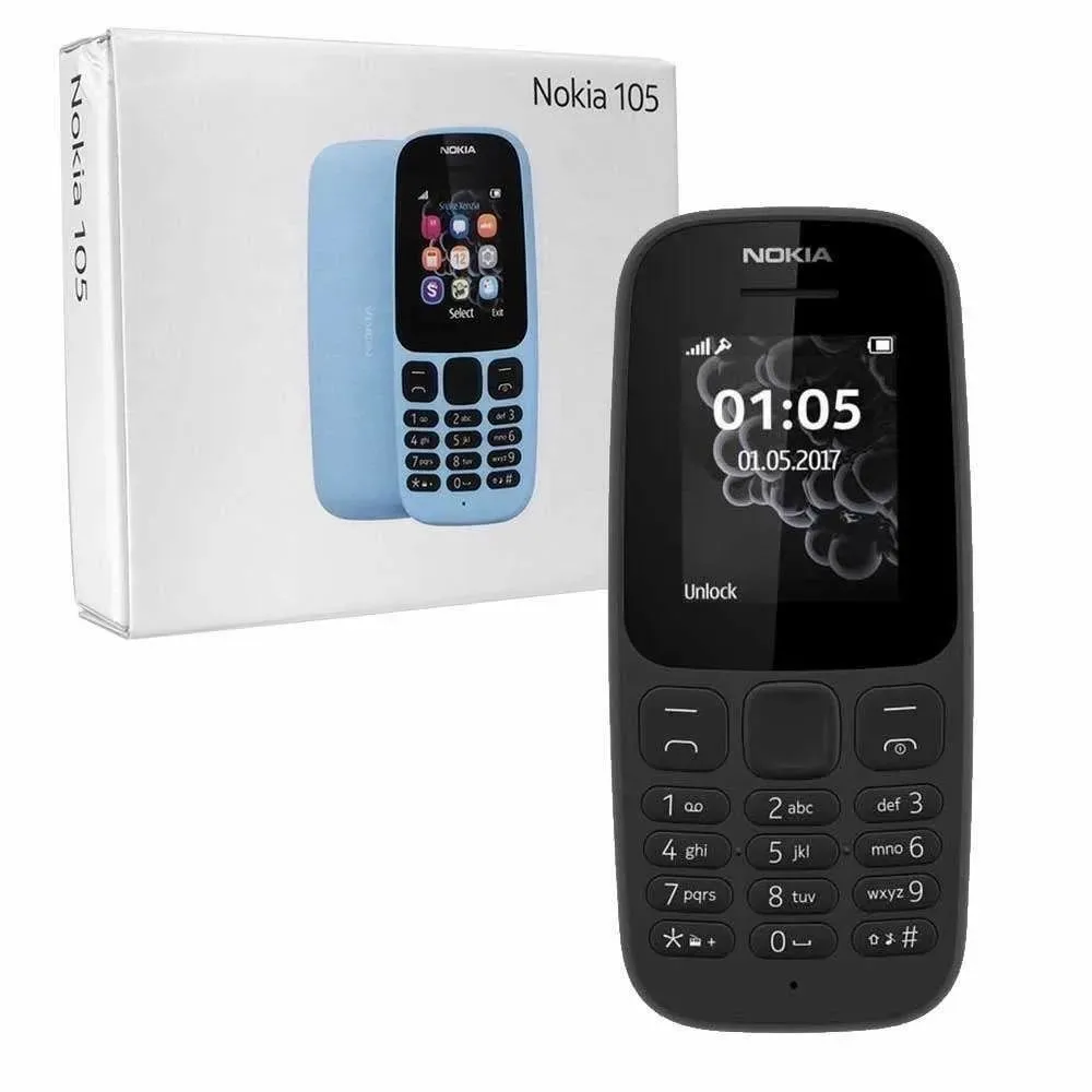 Мобильный телефон Nokia 105 2017-NHRJIH 1, черный - купить по выгодной цене  в интернет-магазине OZON (1486406570)