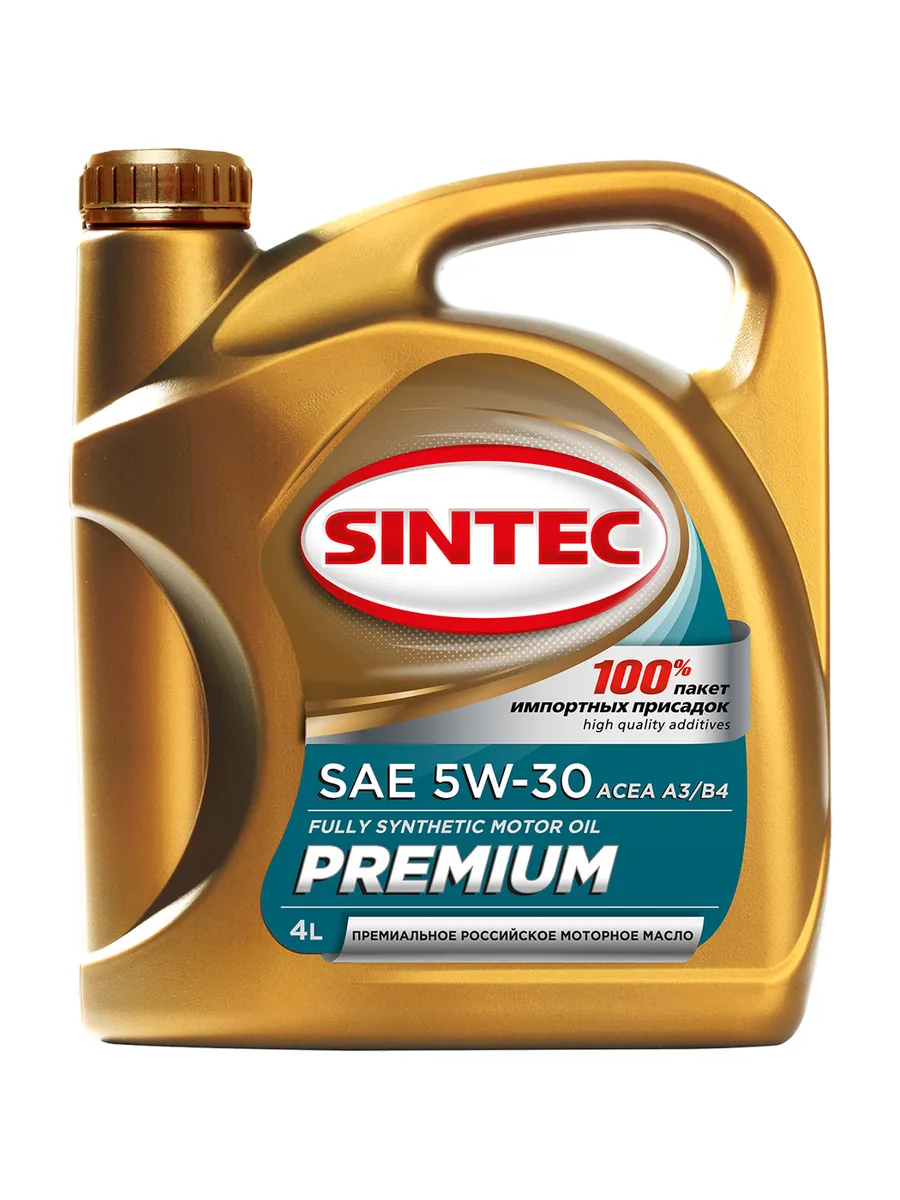 Моторное масло Sintec Премиум 5W-30 Синтетическое 4 л #1