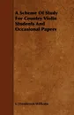 A Scheme Of Study For Country Violin Students And Occasional Papers - L. Henderson Williams