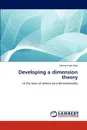 Developing a dimension theory - Mohammad Abry