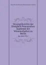 Sitzungsberichte der Koniglich Preussischen Akademie der Wissenschaften zu Berlin. Jan-Juni 1911 - Deutsche Akademie der Wissenschaften zu Berlin