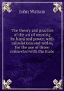 The theory and practice of the art of weaving by hand and power, with calculations and tables, for the use of those connected with the trade - John Watson