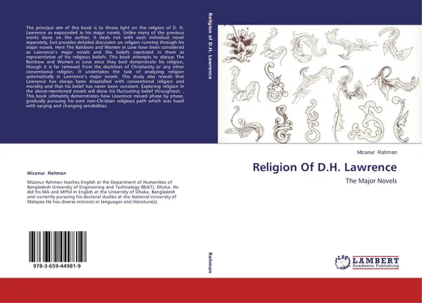 Обложка книги Religion Of D.H. Lawrence, Mizanur Rahman