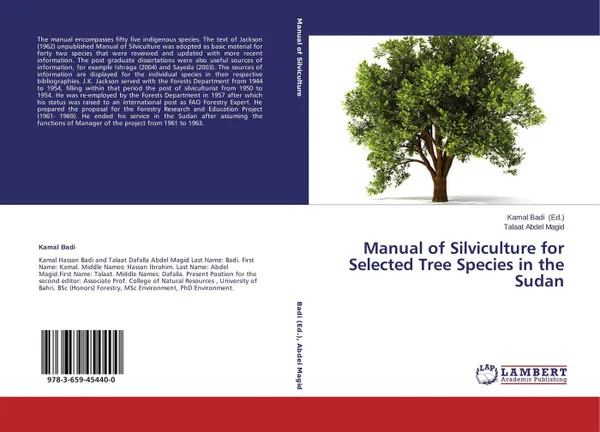 Обложка книги Manual of Silviculture for Selected Tree Species in the Sudan, Kamal Badi and Talaat Abdel Magid