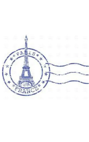 Обложка книги paris France postage stamp creative  blank page journal, Sir Michael Huhn