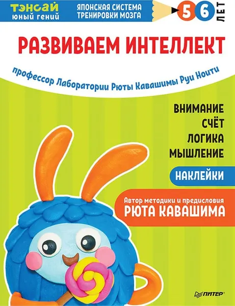 Обложка книги Тэнсай. Развиваем интеллект. 5-6 лет (с наклейками), Руи Ноити, Рюта Кавашима