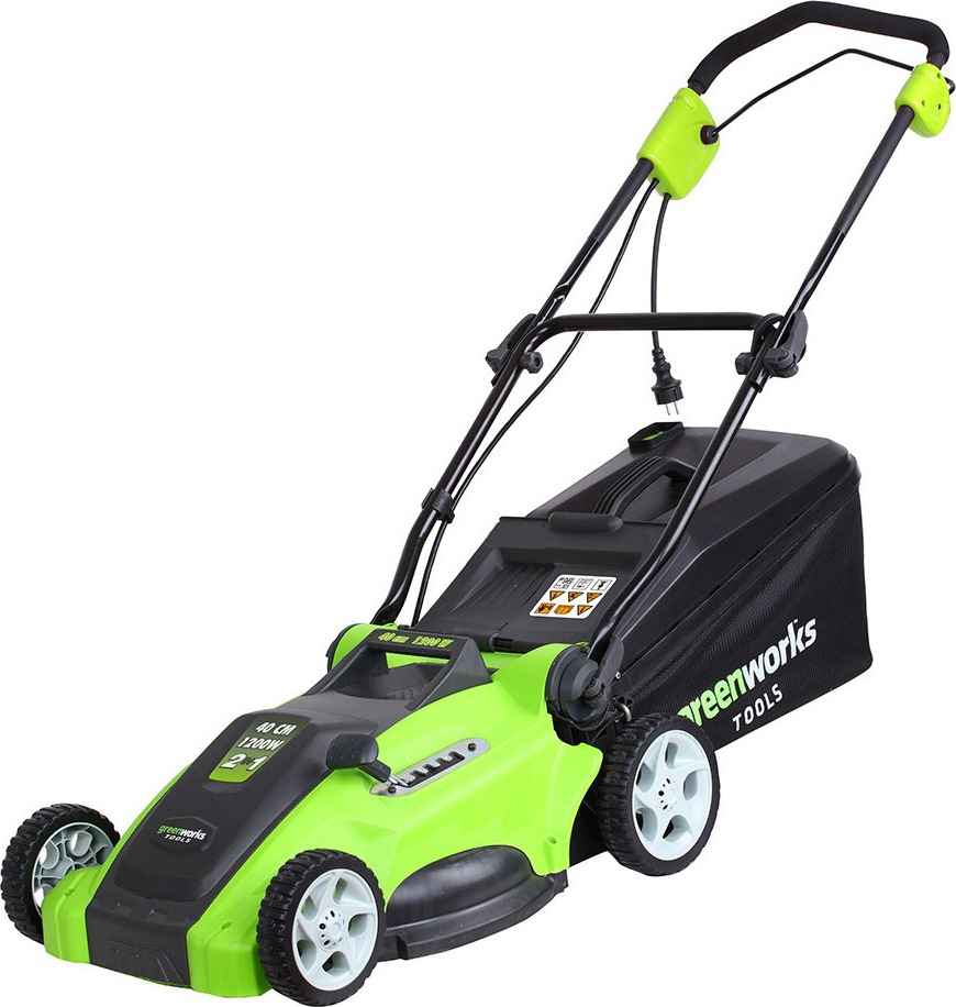 фото Газонокосилка электрическая Greenworks GLM1240