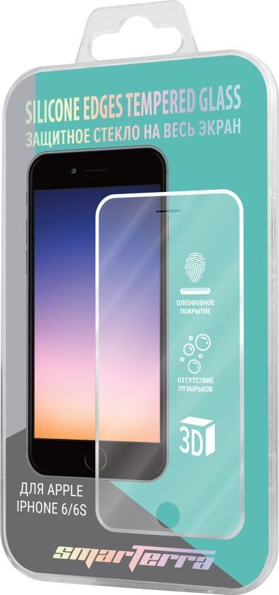 фото Защитное стекло Smarterra Full Cover Glass SE для iPhone 6/6S на весь экран