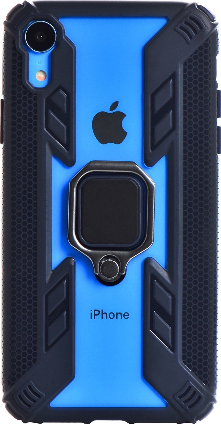 фото Чехол накладка iNeez with magnet holder and ring 909431 для Apple iPhone XR 6.1",909431, темно-синий