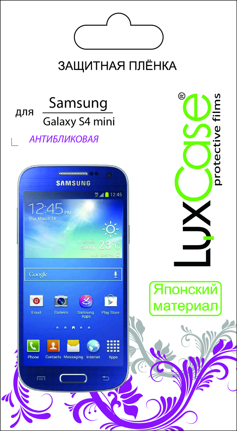 фото Пленка Samsung Galaxy S4 mini i9190 / антибликовая от LuxCase