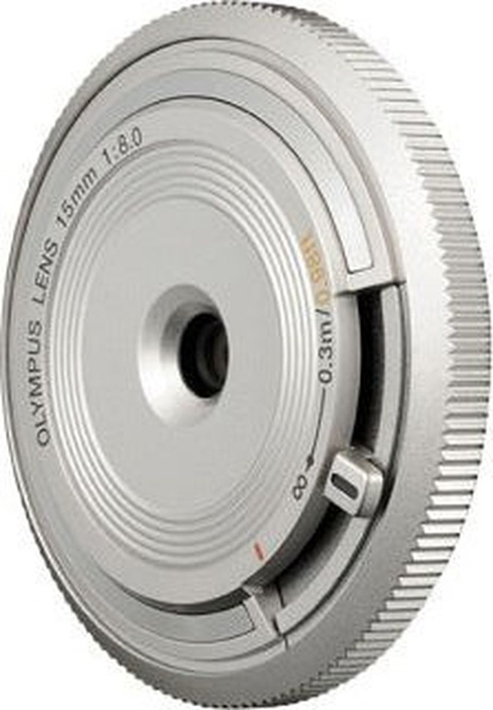 фото Объектив Olympus Body Cap Lens 15mm 1:8.0 (BCL-1580), серебристый