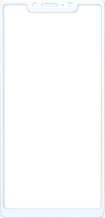 фото Защитное стекло Full Screen 5D на весь экран с рамкой для Xiaomi Mi 8 SE белое GOSSO CASES