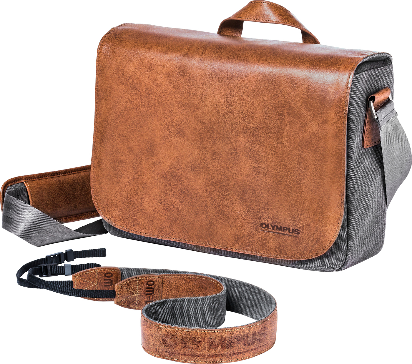 фото Фотосумка OM-D Messenger leather Bag, коричневый Olympus