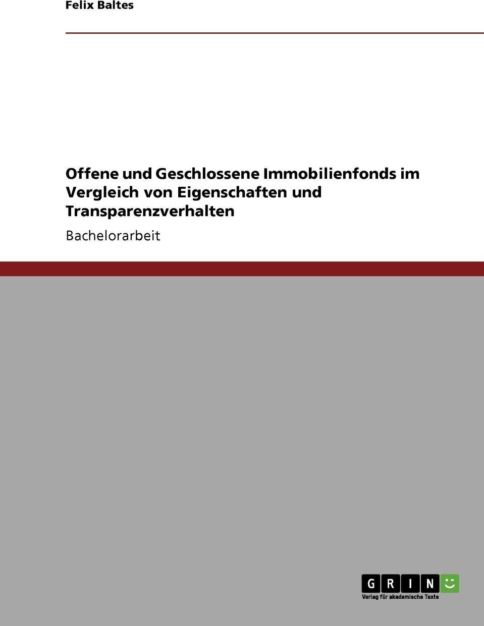 фото Offene und Geschlossene Immobilienfonds im Vergleich von Eigenschaften und Transparenzverhalten