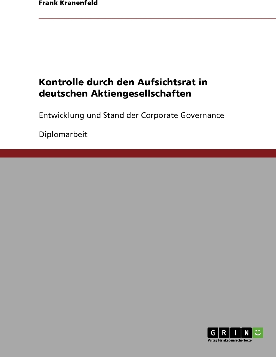 фото Kontrolle durch den Aufsichtsrat in deutschen Aktiengesellschaften