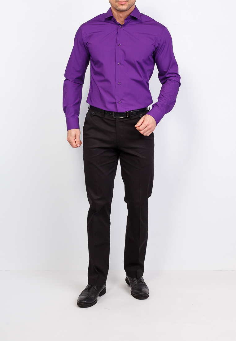Фиолетовая мужская рубашка