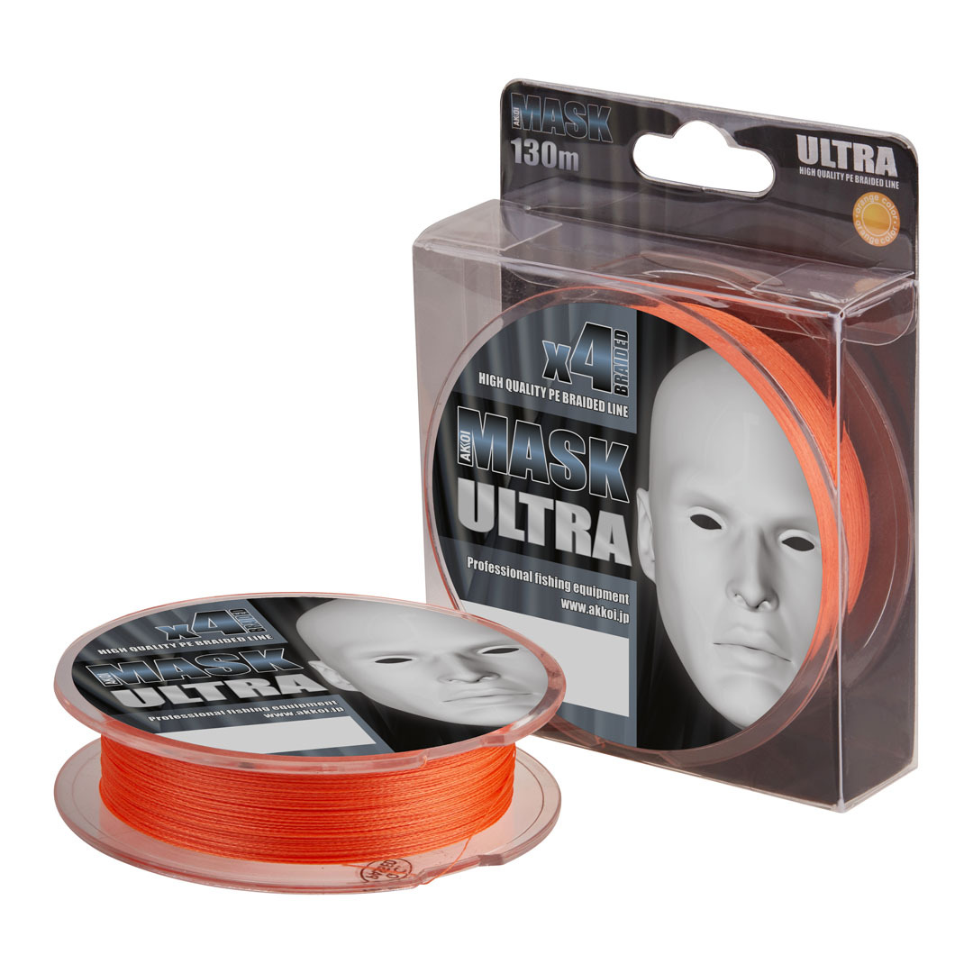 ЛескаплетёнаяAKKOIMASKULTRA130m(orange)d0,05mm