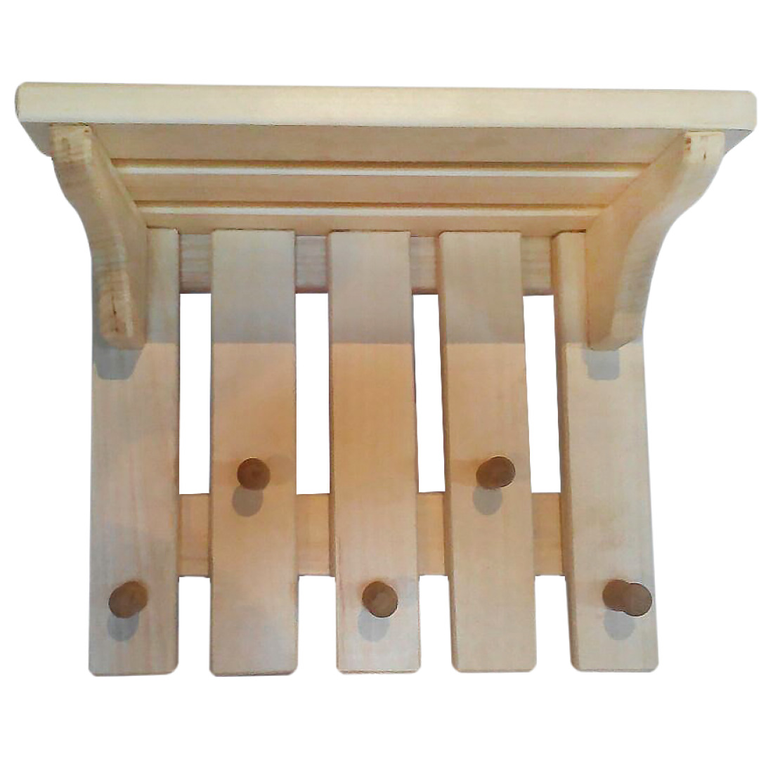 деревянная вешалка для одежды в баню