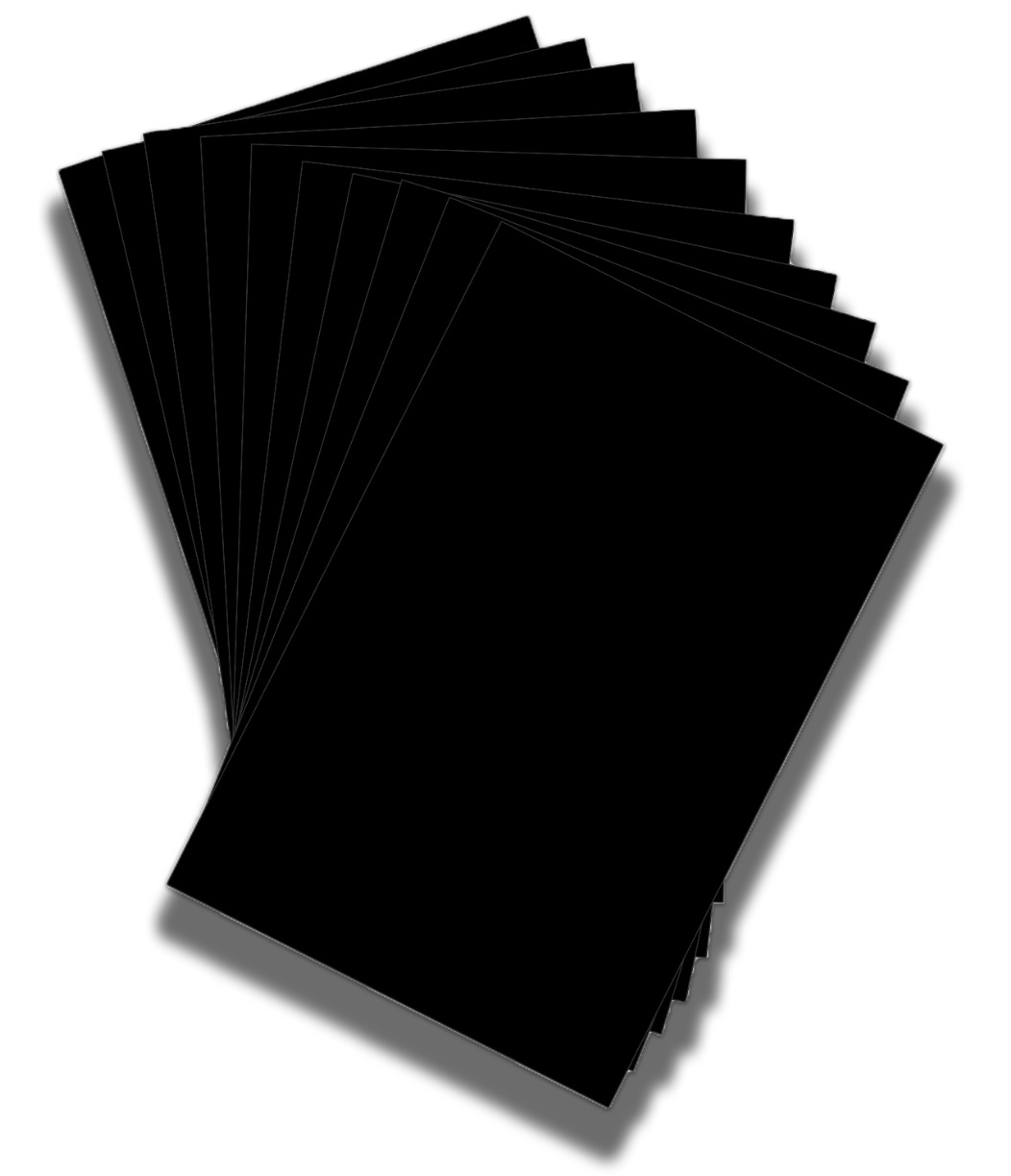 Черный картон а4
