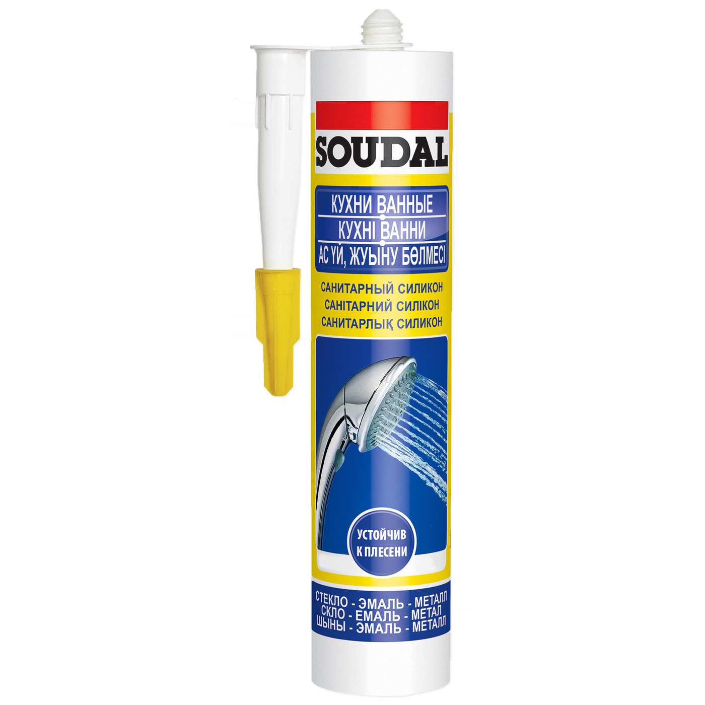 Характеристики Санитарный силиконовый герметик Soudal Кухни Ванные ...