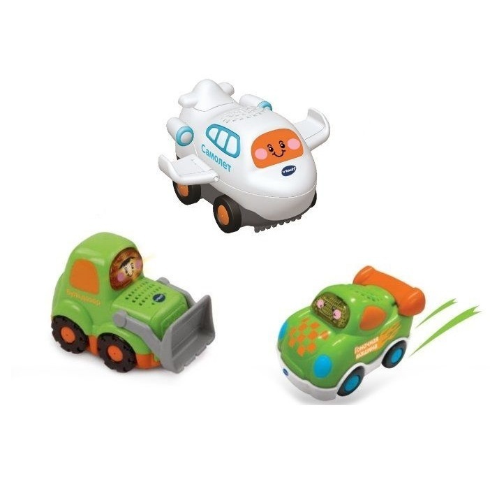 Набор машинок VTech 3 штуки, Бип-бип - купить с доставкой по выгодным ...
