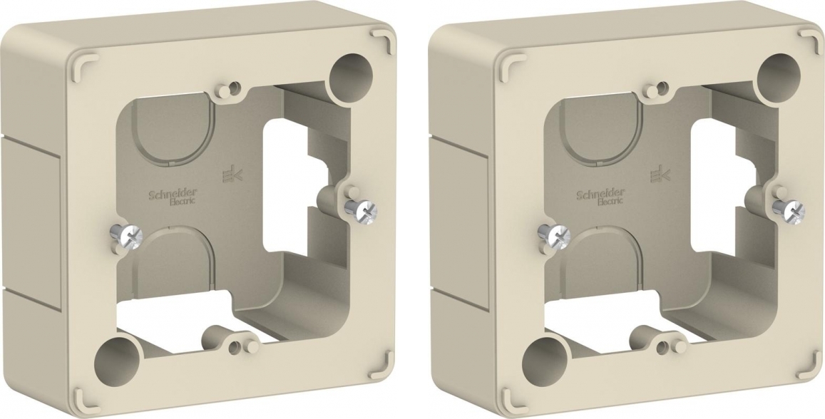 Коробка установочная Schneider Electric Blanca 86x86 квадратная IP20 ...