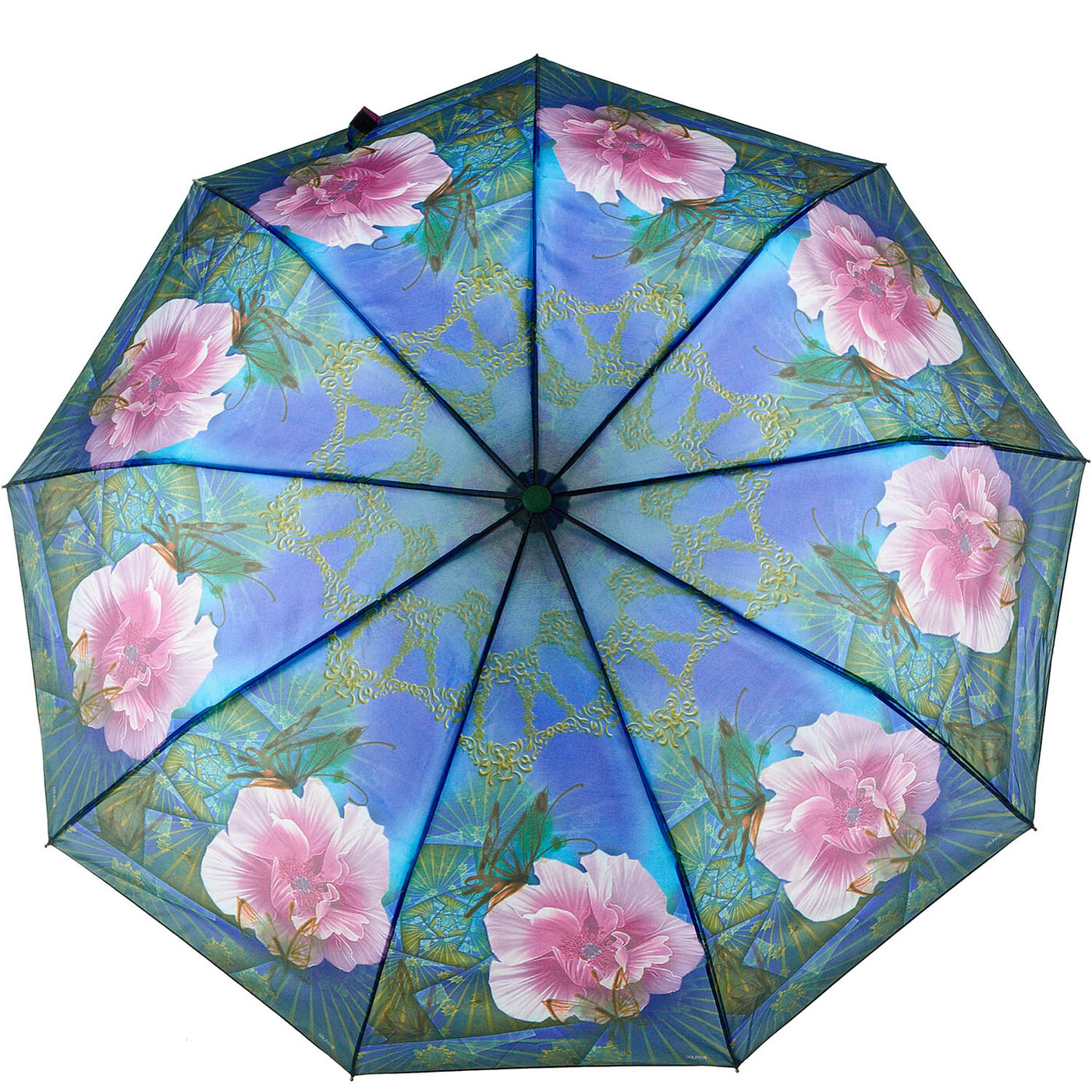 Купить зонт женский на озон. Зонт Dolphin женский. Зонт Dolphin Umbrella. Зонт женский полуавтомат Dolphin Umbrellas. Зонт с цветами.