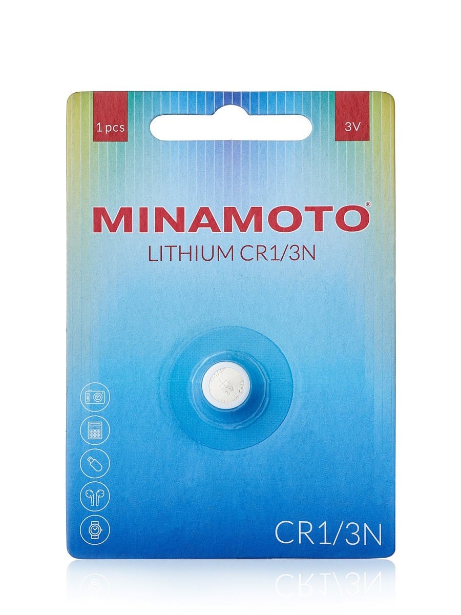 Характеристики Батарейка CR 1/3N 3V (DL1/3N, 2L76) Minamoto литиевая ...
