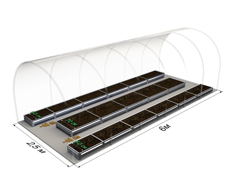 Набор Грядок Для Теплицы 3х6 Купить