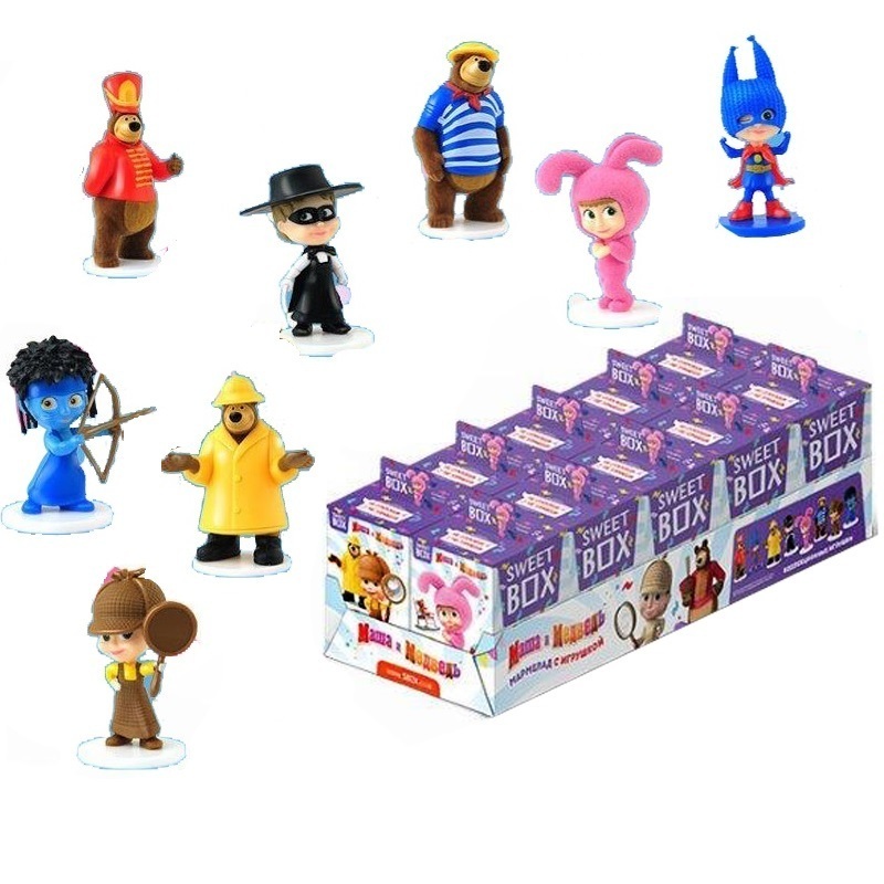 Жевательный мармелад Sweet box "Маша и Медведь.Карнавал" — купить в ...