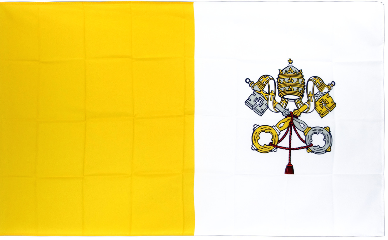 Флаг Ватикана 90х135 эконом