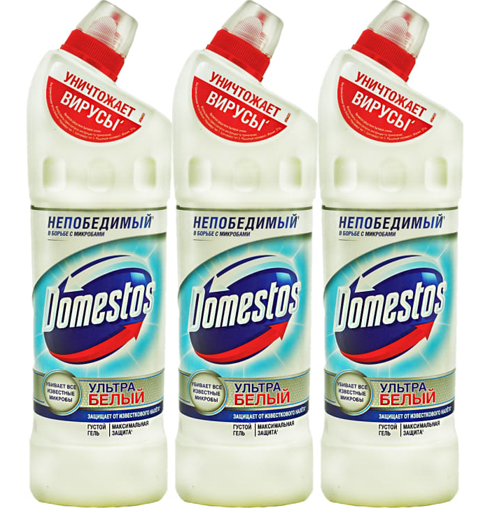 Средство для уборки туалета 1 л domestos доместос ультра блеск гель