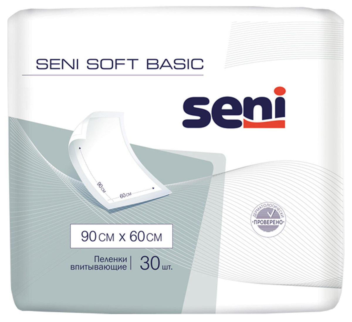 Пеленки гигиенические Seni Soft Basic 90 см x 60 см 30 шт