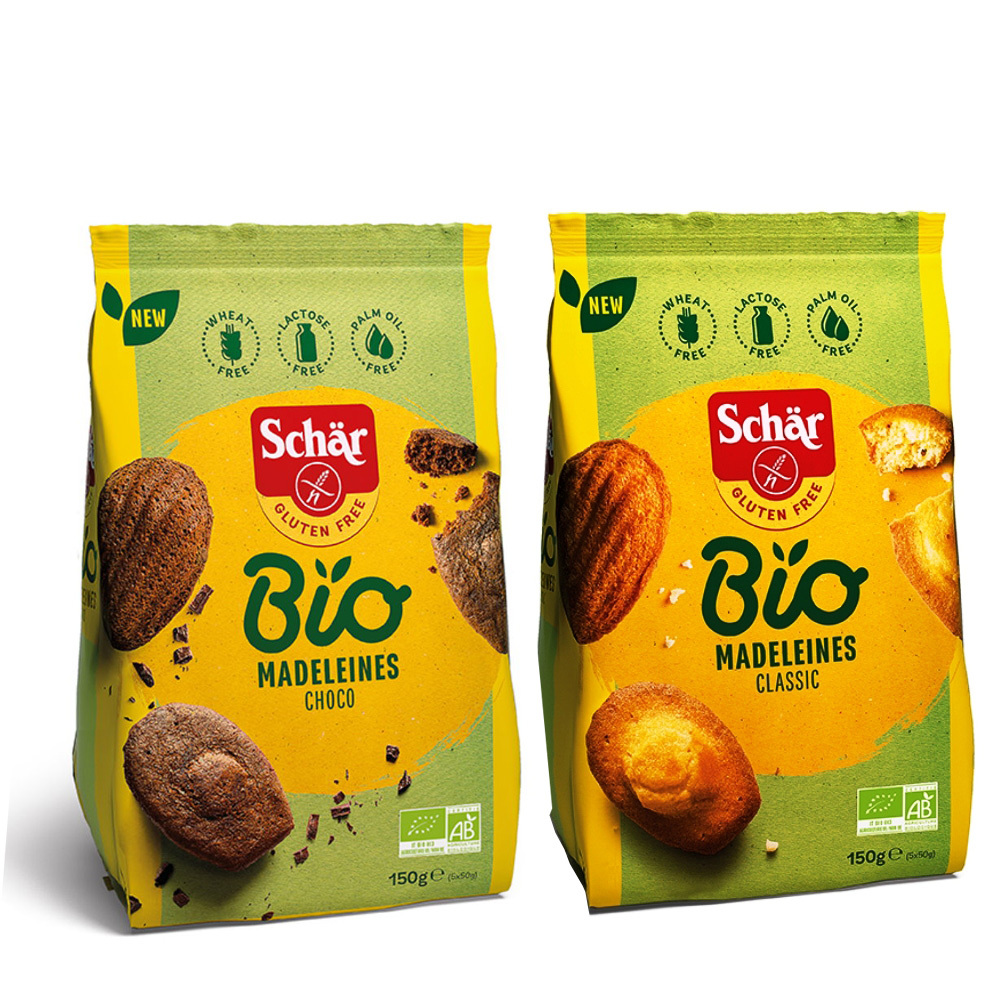 Кексы без глютена Dr. Schar Madeleines классические 150г шоколадные ...