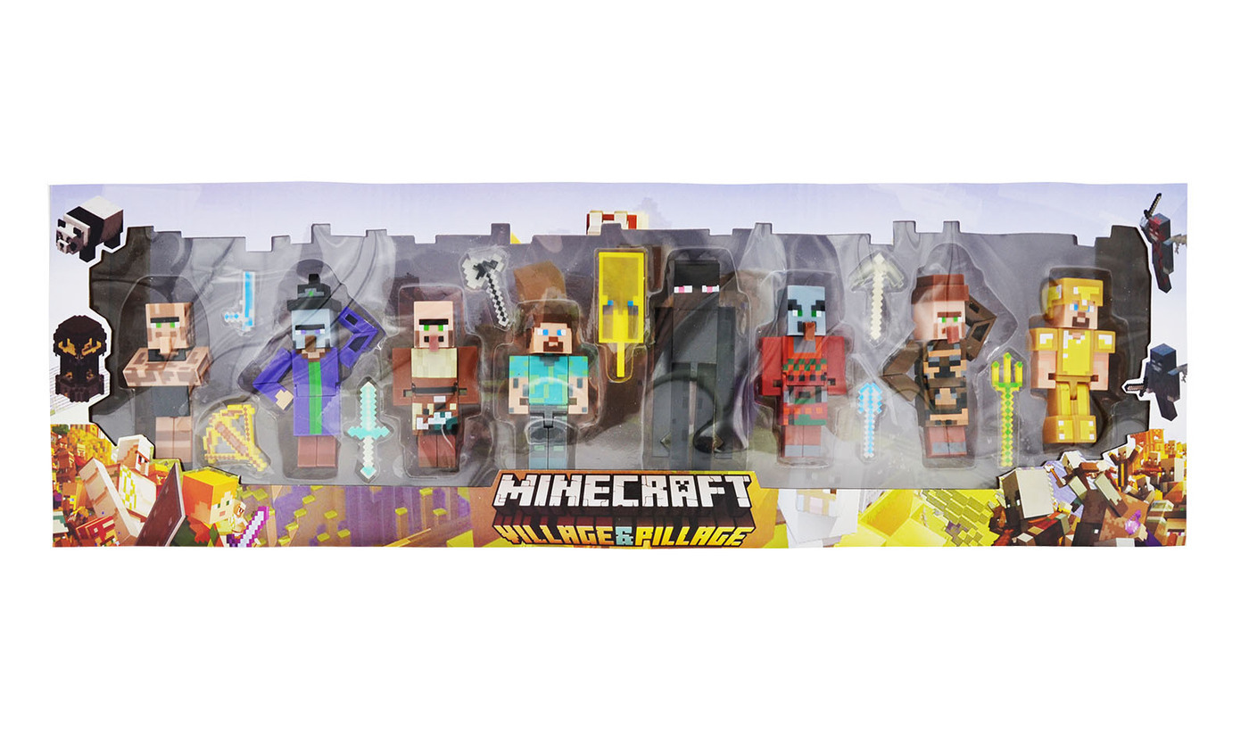 Игровой набор Майнкрафт из 8 персонажей Maincraft Village Witch ...