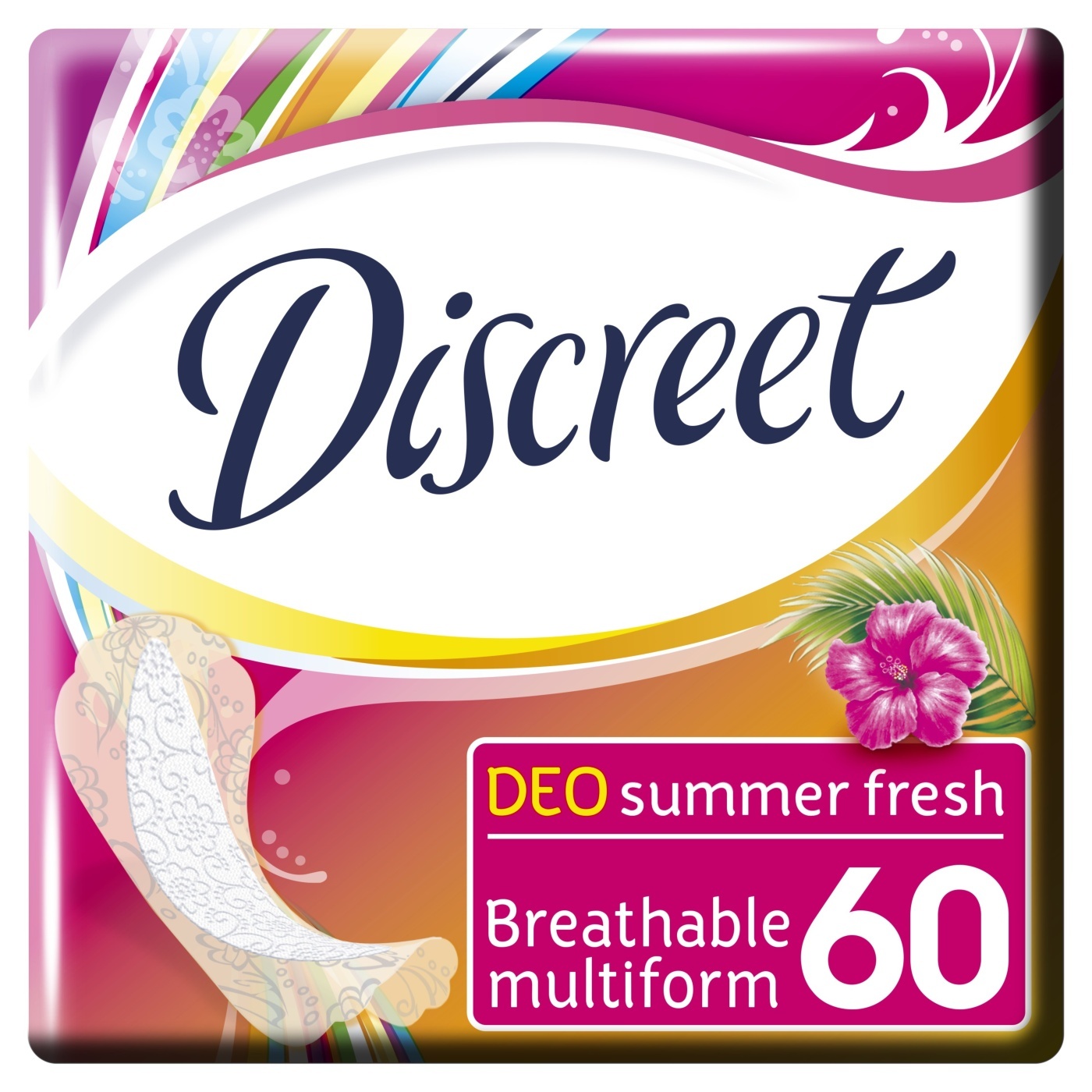 Discreet Breathable Multiform Ежедневные Гигиенические Прокладки 60 Шт. - изображение