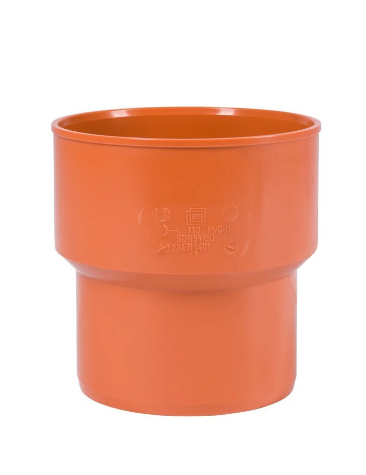 Переходник на чугунную трубу (без манжеты) для наружной канализации ПВХ ...