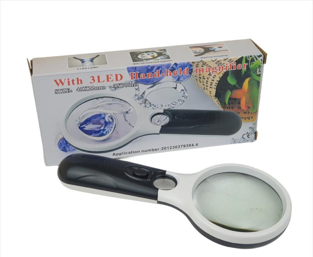 Лупа ручная с подсветкой 6902AB — купить в интернет-магазине OZON с ...